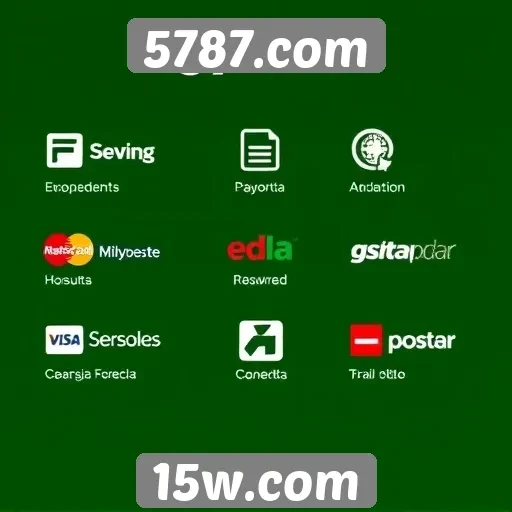 Variedade de métodos de pagamento em 5787.com
